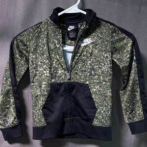 Nike Green Camo Jacket with Black Trim